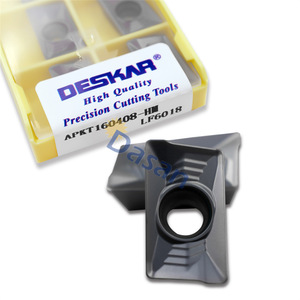Deskar Cnc Milling Inserts Apkt160408 Hm Lf6018 Carbide Precision <b>Cutting</b> <b>Tools</b> For Stainless Steel Processing - Product Image 1