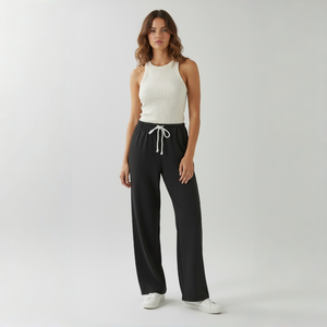 SUHE 6606 Women's Auto Pants Two-Piece <b>Set</b> Soft Breathable Eco-Friendly Modal Cotton Velvet Anti-static High Elastic Waist - Product Image 3