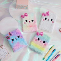 Cuaderno de Peluche con Diseño de Gato de Dibujos Animados, Pequeño y Lindo, para Niños, Nuevo de Fábrica, Venta al por Mayor, Personalizable