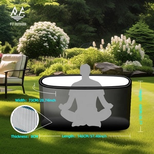 Baignoire de récupération sportive gonflable sur mesure pour adultes, bain froid carré pour fitness / 3 modèles populaires - Product Image 5