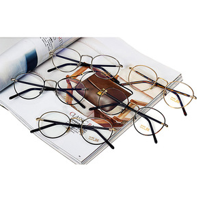 Maidis Metal <b>Round</b> <b>Frame</b> Eyeglasses Gold Full-<b>Frame</b> UV400 Protection Unisex - Product Image 5