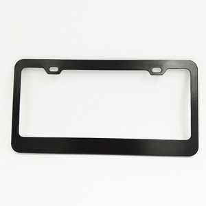 Personalizzare il telaio per targa Auto in acciaio inossidabile nero opaco USA porta-Tag Standard per Auto - Product Image 1