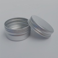 30ml argent petit pot rond en aluminium pot bricolage baume à lèvres conteneur de stockage boîte en fer blanc