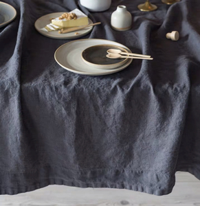 100% <span class=keywords><strong>nappe</strong></span> en <span class=keywords><strong>lin</strong></span> naturel pur élégant à manger couverture de Table décorative personnalisé pierre <span class=keywords><strong>lavé</strong></span> tissé uni couleurs unies - Product Image 4