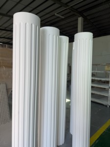 Durable Polyurethane Foam PU Decorative Roman <strong>Columns</strong> Moulding Popular Style New Design For Sale <strong>Plastic</strong> Building Materials - Product Image 3