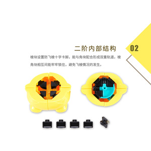 ยงจุน ลัคกี้แคท 2x2 คิวบ์สีเหลืองของเล่นเสริมสร้างสมองเพื่อการศึกษาสำหรับวัยรุ่นอายุ 7 14 ปี - Product Image 1