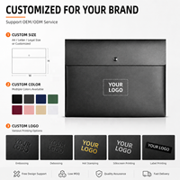 Pochette porte-documents A4 en PP avec logo personnalisé, fermeture à bouton-pression, pour bureau, école, cadeau promotionnel, OEM