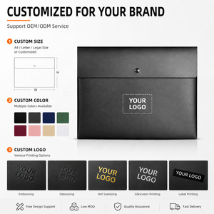 Cartella Portadocumenti <span class=keywords><strong>A4</strong></span> in PP con Logo Personalizzato, Busta in Plastica con Chiusura <span class=keywords><strong>a</strong></span> Bottone <span class=keywords><strong>a</strong></span> Pressione per Ufficio, Scuola, Regalo Promozionale OEM - Product Image 2