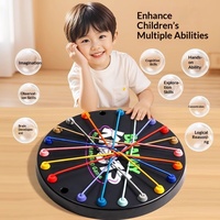 Jeu de société éducatif en plastique pour enfants, défi de nouage de nœuds, entraînement cérébral, interactif parent-enfant, pour garçons et filles de 6 ans et plus, boîte de couleur