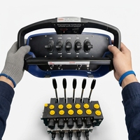 Télécommande sans fil 5 niveaux pour PC, commande électromagnétique, grue hydraulique, joystick d'excavatrice, équipement industriel IP68
