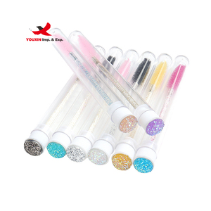 Tubes applicateurs de cils en plastique avec logo, double diamant en cristal, pour tests de cils, vente en gros à bas prix pour achats mixtes - Product Image 1
