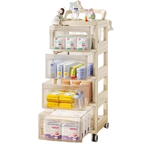 Wewin sản phẩm em bé xe đẩy có thể tháo rời ngăn kéo lưu trữ nhà bếp phòng khách tủ quần áo Máy tính để bàn sử dụng giấy nhựa - Product Image 1