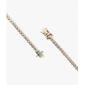 Bracelet tennis en diamant de laboratoire avec sertissage clos, Bracelets et joncs élégants en diamant - Product Image 1