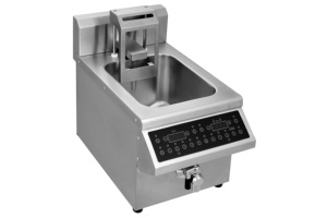 Friteuse Commerciale de Comptoir Entièrement Automatique avec Système de Levage, Capacité 8L, AM-CD8F101A, Haute Puissance de Cuisson, Chaleur Intense - Product Image 3