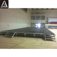 Scène de concert portable d'occasion, plateforme facile à installer, scène en aluminium pour événements en plein air