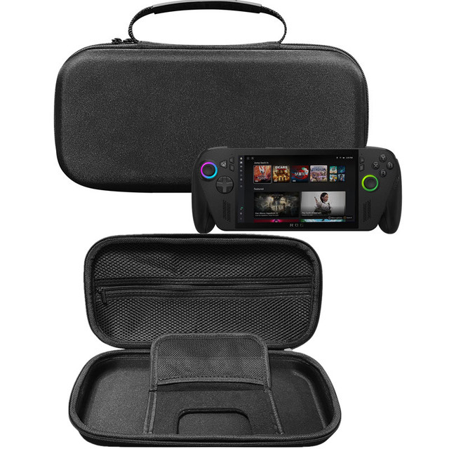 Hard EVA/Nylon+Velvet Protective Waterproof Shockproof Portable Travel Case for Xbox ROG ALLY X Console Accessories Black Custom