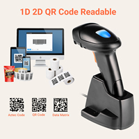 Tera 1D 2D pemindai kode Qr Desktop penjualan Bluetooth lampu LED USB kartu NFC skimmer Auto WIFI Status pelatihan mata industri