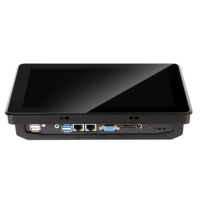 PC industriel tout-en-un avec écran tactile capacitif de 10,1 pouces, cadre fin en aluminium moulé sous pression