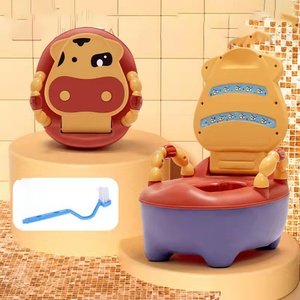 Portable Eco-friendly Soft Plastic Kid's <b>Toilet</b> <b>Training</b> <b>Seat</b> Baby Safety Potty Children's Animal Pattern Indoor Step Stool - Product Image 3