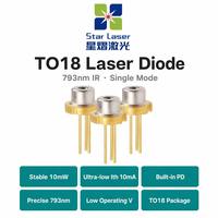 Diode laser infrarouge originale 780nm 10mW monomode 3 broches TO-18 traversante ROHM pour capteur d'imprimante laser