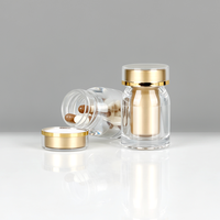 Bouteille en plastique PET de 170 CC pour vitamines, vide, pour capsules et comprimés, avec bouchon à vis, pour compléments alimentaires