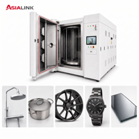 Machine de revêtement ionique sous vide PVD AsiaLink pour pièces en acier inoxydable, alliage, plastique, verre et céramique