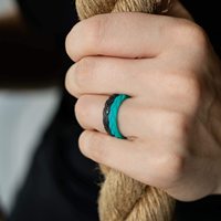 Feuilles de caoutchouc Sport Simple Minimaliste Pas Cher Ternir Mans Résine Silicone Doigt Femmes Fiançailles Mariage Hommes Anneaux