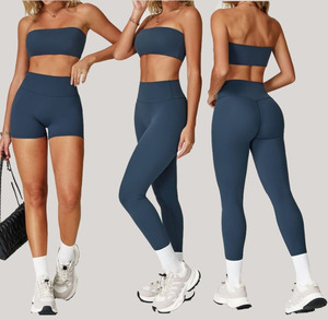 Sujetador Deportivo Sin Tirantes Antideslizante para Mujer, Ajuste Seguro, con Almohadillas Extraíbles, <span class=keywords><strong>Top</strong></span> para Gimnasio, Yoga y Entrenamiento - Product Image 4
