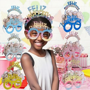 ชุดแว่นตาคาดศีรษะวันเกิดลายฮันนี่แอนด์สวีทเนส อุปกรณ์ประกอบฉากปาร์ตี้อะคริลิกสำหรับการเฉลิมฉลองวันเกิดแบบสเปน - Product Image 1