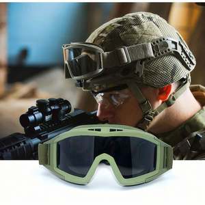 Lunettes de soleil de moto personnalisées avec logo, vente en gros, pour hommes et femmes, lunettes de sécurité anti-vent, lunettes tactiques pour hommes - Product Image 3