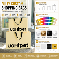 Sac de shopping en papier kraft imprimé personnalisé pour emballage de montres avec poignée en ruban, boîte de luxe réutilisable, 1 pièce MOQ, écologique