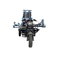 Petite foreuse hydraulique rotative automatique diesel pour puits d'eau, avec moteur et pompe intégrés, portable, pour usage agricole et de construction, profondeur 200m