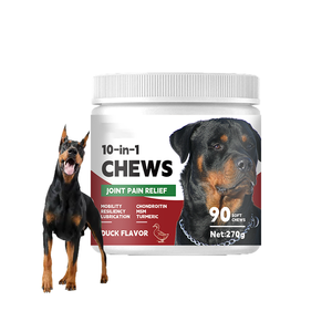 Büyük Irk Köpekler İçin Kondroitin ve MSM İçeren Yüksek Proteinli Kas Geliştirici Yumuşak Çiğneme Tabletleri, Köpekler İçin Kalça ve Eklem Takviyesi - Product Image 1