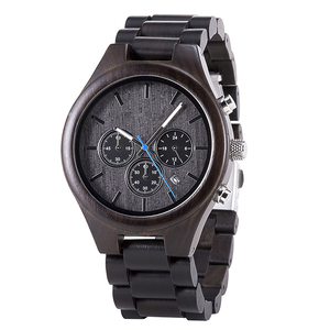 Fabricante Directo de Relojes Cronógrafo de Madera, Diseño Femenino/Masculino, Movimiento de Cuarzo, Acero Inoxidable, Marca Privada - Product Image 1