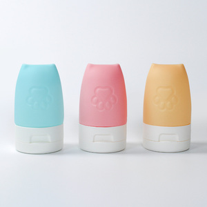 Envase tipo clamshell para subenvasado de botellas de plástico, económico, de fábrica, con acabado flocado, para macarons, botella vacía para viaje - Product Image 1