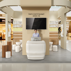 Bureau <span class=keywords><strong>de</strong></span> réception moderne pliable à montage rapide, écologique, multi-usage, en papier kraft, pour bureau, salon professionnel, événement, hôtel, mariage - Product Image 4