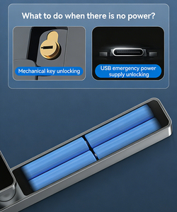 Waterproof Outdoor Aluminum Wood <strong>Door</strong> Smart Lock Fingerprint Tuya for TT Lock Gate Security <strong>Door</strong> <strong>Knob</strong> Multiple Cloud - Product Image 4
