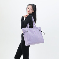 Bolsa Deportiva de Yoga y Gimnasio Estilo Influencer 2026, de Gran Capacidad, con Asa al Hombro, Forro de Nailon y Poliéster, Organizador para Viajes de Ocio