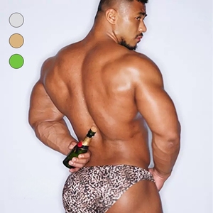 <span class=keywords><strong>Slip</strong></span> all'ingrosso da <span class=keywords><strong>uomo</strong></span> con stampa modello di pelle di serpente ad alta elasticità per personalizzazione biancheria intima di leopardo sport Sexy Bikini <span class=keywords><strong>slip</strong></span> - Product Image 1