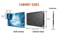 Panel Video Wall LED Harga Pabrik P0.9 COB 16:9 3840Hz 4K 8K Layar Iklan LED Mikro Indoor untuk Pameran