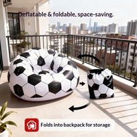 Canapé gonflable d'extérieur, pouf pliable pour basketball et football, chaise longue au design moderne et simple pour festival de musique, camping, fête au bord de la piscine
