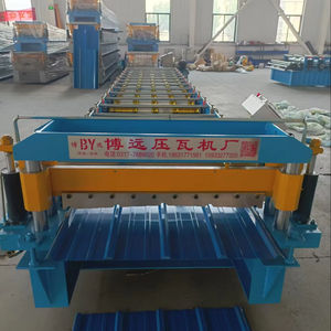 Drielaags Dak Leisteen Metalen Tegel Maken Machine Trapeziumvormige Gegolfde Ibr Dakplaat Coiling Machine Prijs - Product Image 2