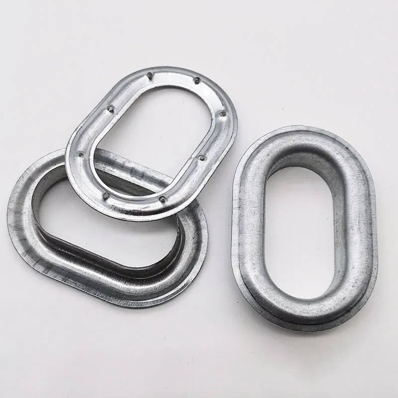 Forma ovale ellittica metallo Grommet 60mm ferro telone occhiello pulsante per tessuto impermeabile