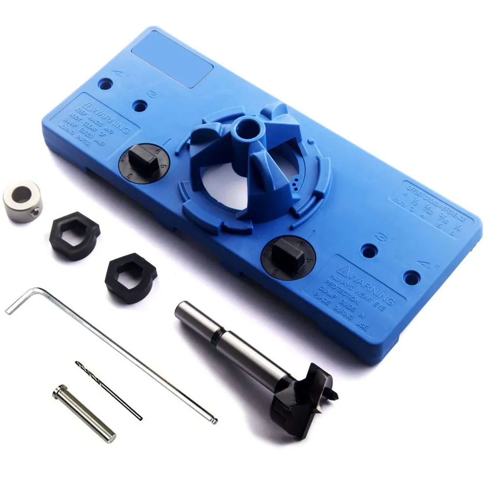 35mm Concealed Hinge Jig kit Cup Style Hinge Jig Boring Hole Drill Guide Wood Cutter Carpenter Woodworking DIY Tool