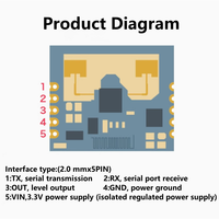 Hi-Link Alta sensibilidad 24GHz mmWave Sensor de estado de presencia humana Módulo de sensor de radar consumo de energía de microamperios