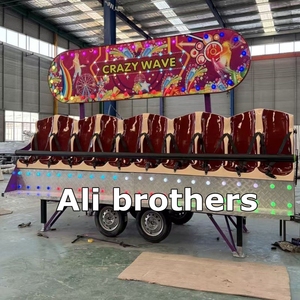 Crazy Wave Mini Indoor Amusement Park Ride Portable Thrill Funfair Trailer para Centro Comercial Miami Trip <span class=keywords><strong>Luna</strong></span> Waves Fiberglass - Product Image 6