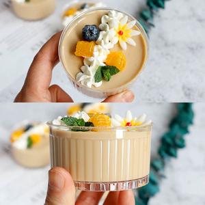 Gobelets à dessert avec couvercles en dôme, gobelets à dessert de 3,7 oz, gobelets en plastique, bols à collation jetables pour crème glacée, gâteau, fruits, parfait, pudding - Product Image 3