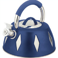 Bouilloire à eau chaude sifflante en acier inoxydable, 3L, portable, compatible induction, écologique, nouveau design élégant, sans électricité