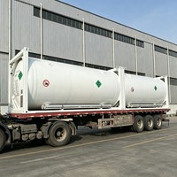Conteneur ISO cryogénique personnalisable de 20 pieds T75 25CBM, conception haute sécurité pour le transport de liquides dangereux LOX LN2 LAr