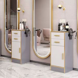 Barber Shop Beauty Salon Dedicated Hair Cutting <b>Tool</b> Cabinet Storage Rack MDF Modern Design Stable Multifunctional - Product Image 3